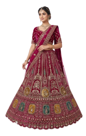 Red wedding Lehenga